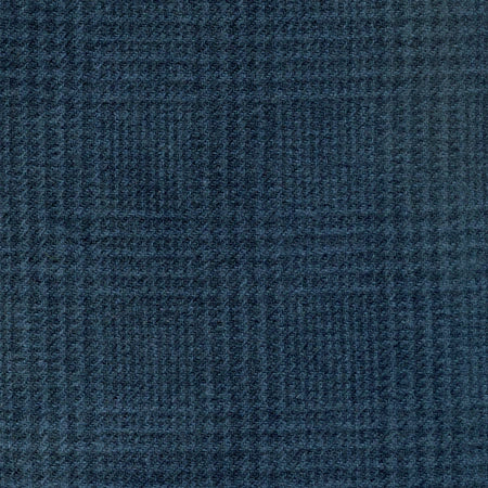 Deep Teal Plaid Hand Dyed Wool Fat 1/4