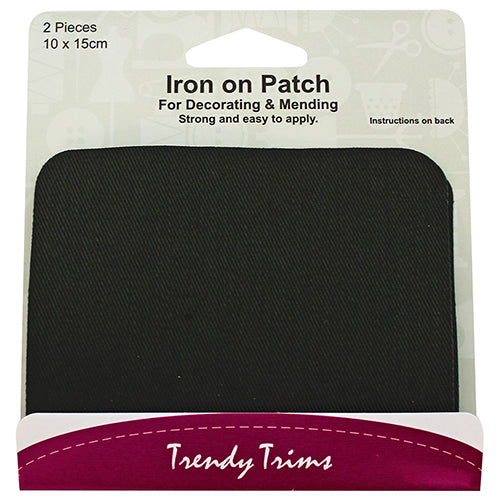 Iron On Patch - Black, Navy Or White