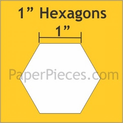 Hexagon 1'' Paper Pieces (100)