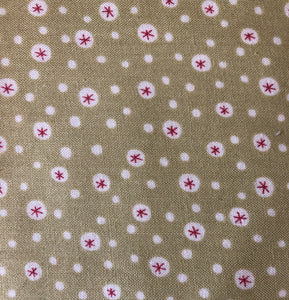 Snowflake Green Fabric