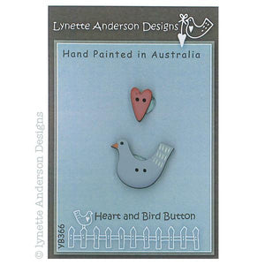 Heart And Bird Button Pack