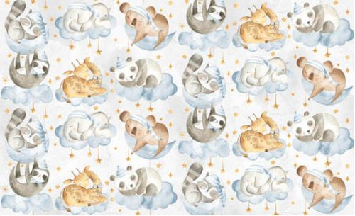 Sweet Dreams Blue Sleeping Babies