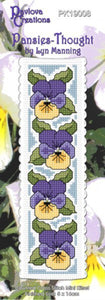 Pansies Thought Bookmark