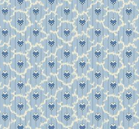 Temperance Light Blue Foulard Fabric