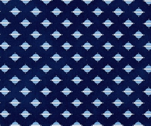 Temperance Blue Geo/Natural Fabric