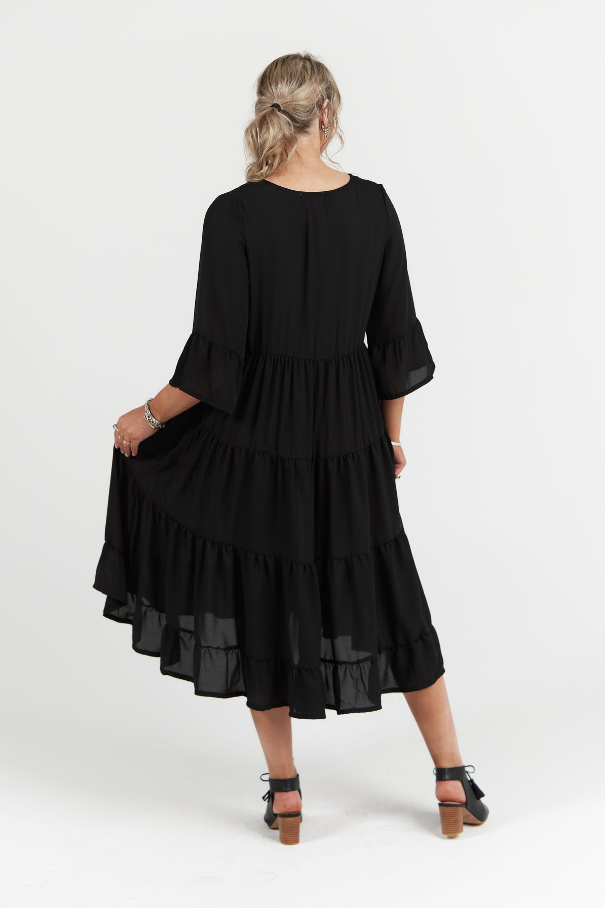 Fleur Dress Midnight Black