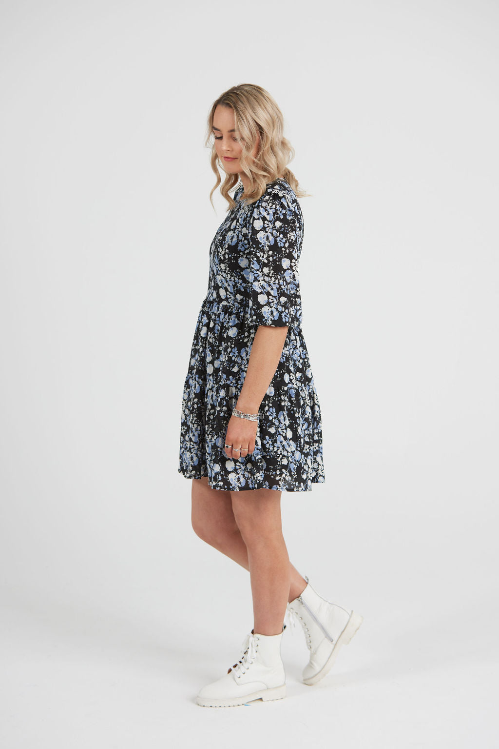 Amy Smock Dress Cornflower Burst