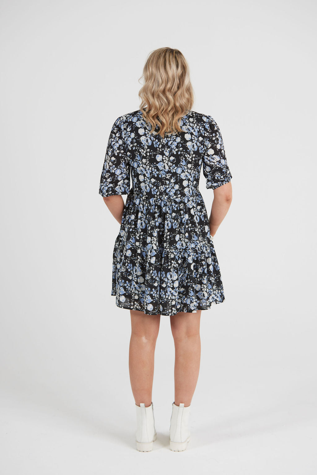 Amy Smock Dress Cornflower Burst