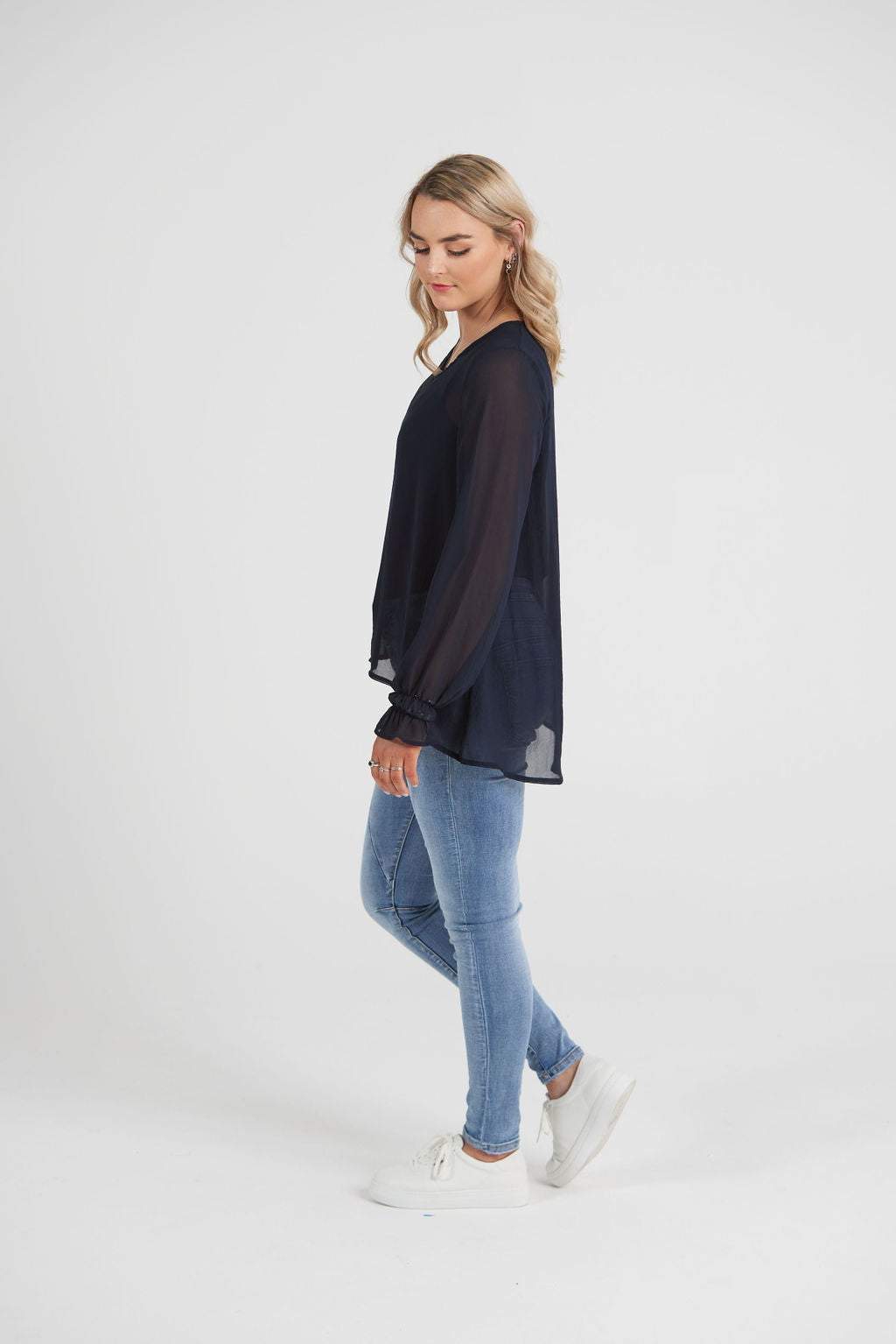 Grace Top Navy