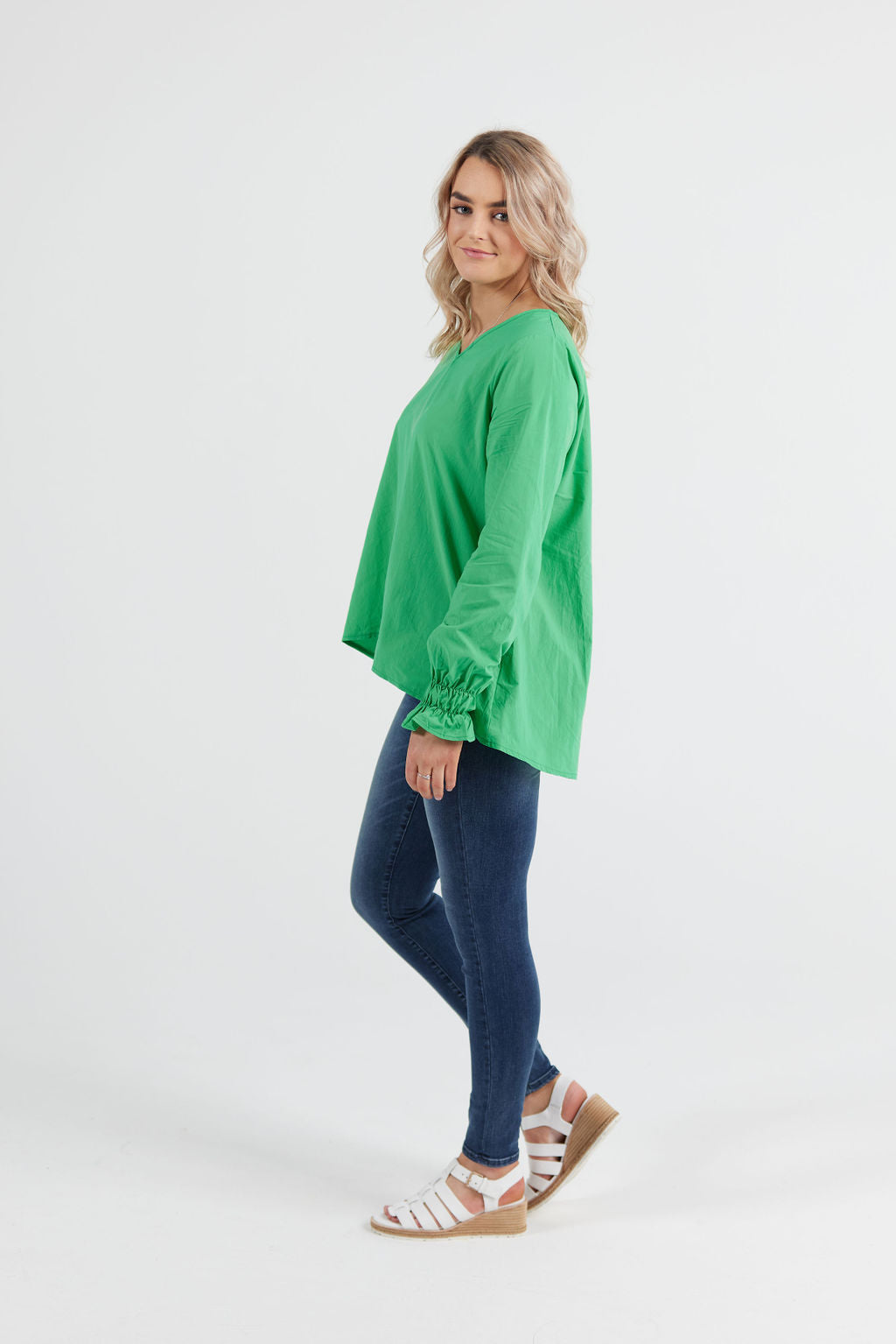 Grace Top Green Apple