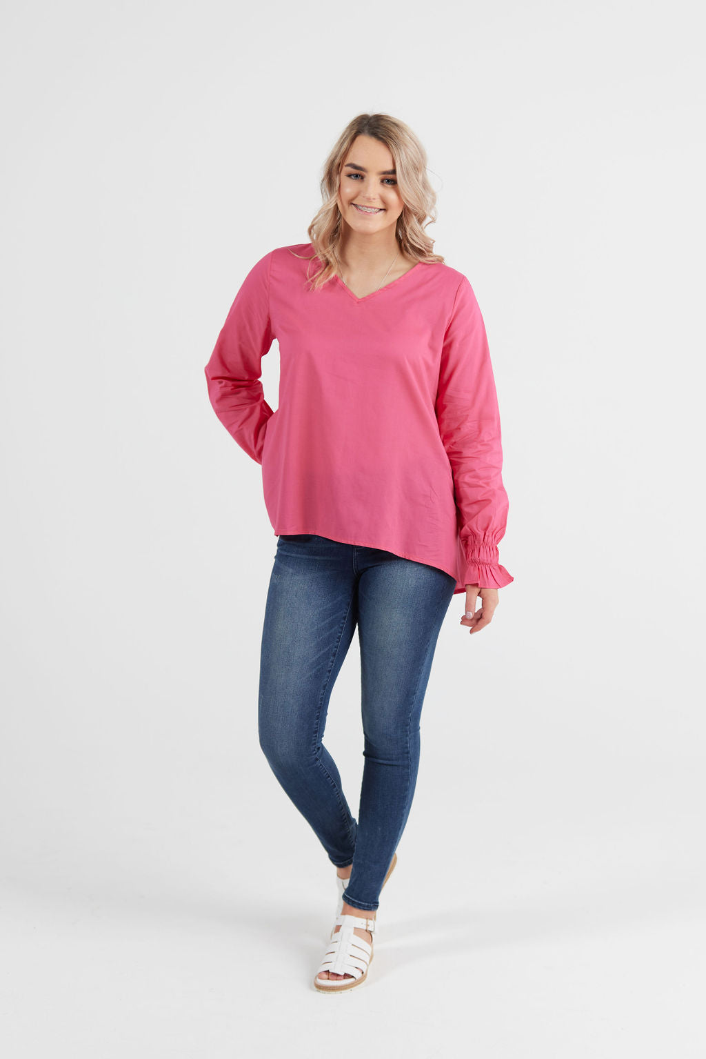 Grace Top Hot Pink