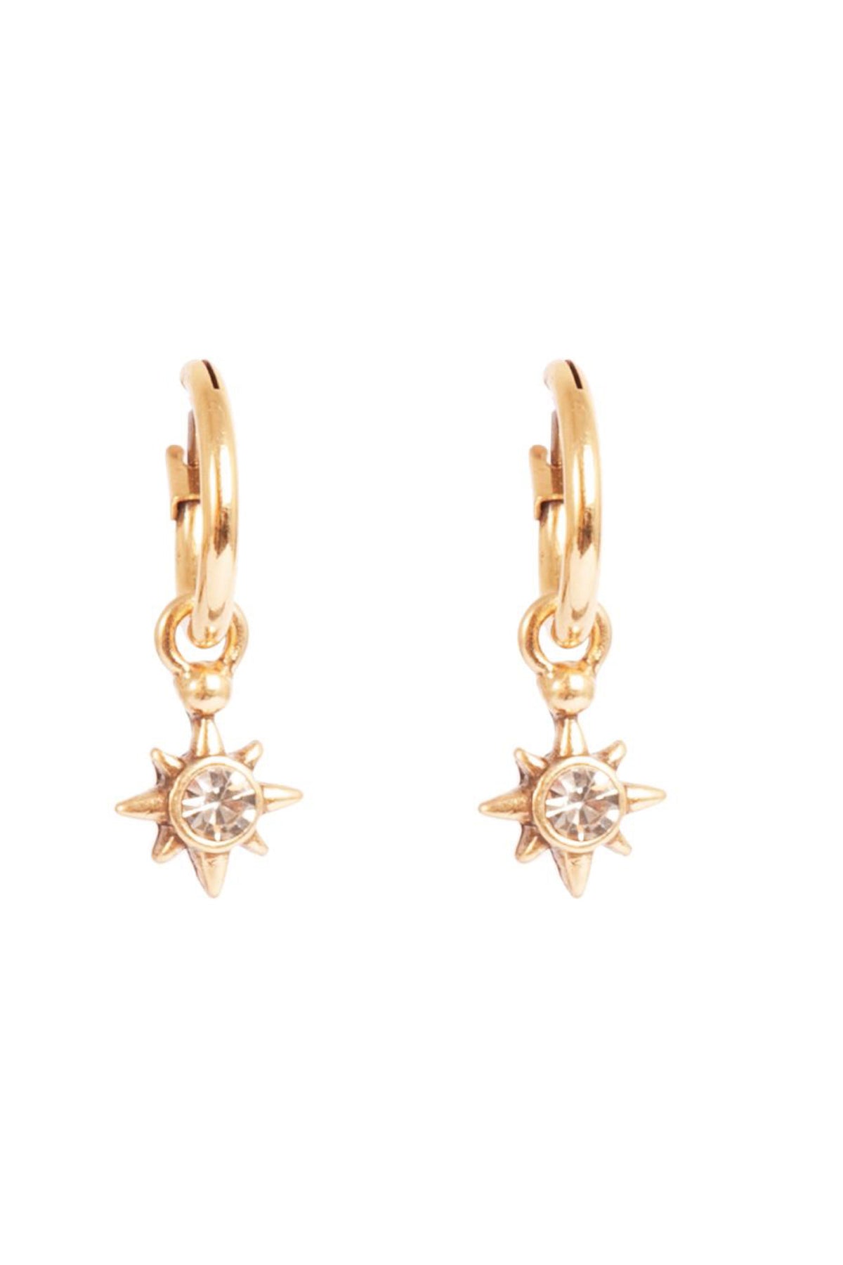 Small Earrings With A Star Astro Gold