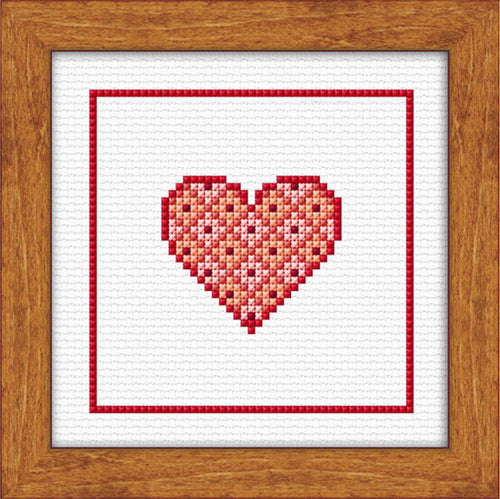 Christmas Heart Cross Stitch Kit