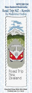 Road Trip NZ Kombi Cross Stitch Bookmark