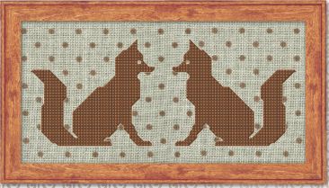 Petitpoint Foxes