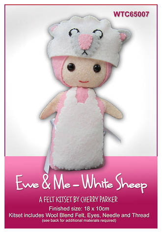 Ewe & Me - White Sheep Felt Kitset