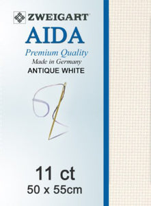 Aida Fat Q 11 Count Antique White