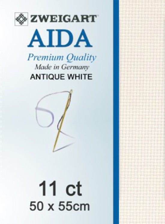 Aida Fat Q 11 Count Antique White