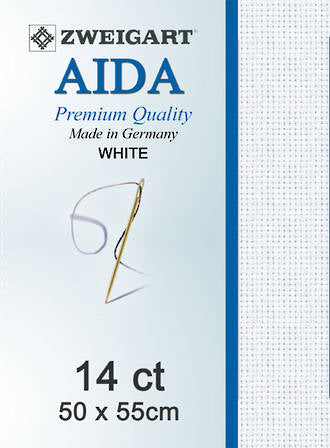 Aida Fat Quarter 14 Count White