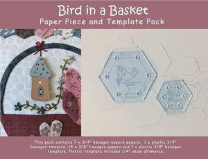 3/4"& 3/8" Paper Pieces & Templates - Bird In A Basket