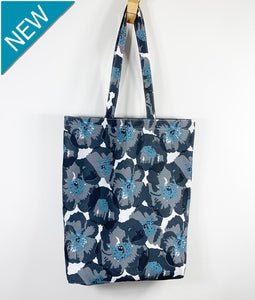 Poppy Charcoal Tote Bag