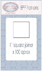 EPP Iron Ons 1 inch Square