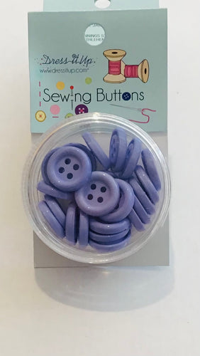 Dress It Up Button -Periwinkle