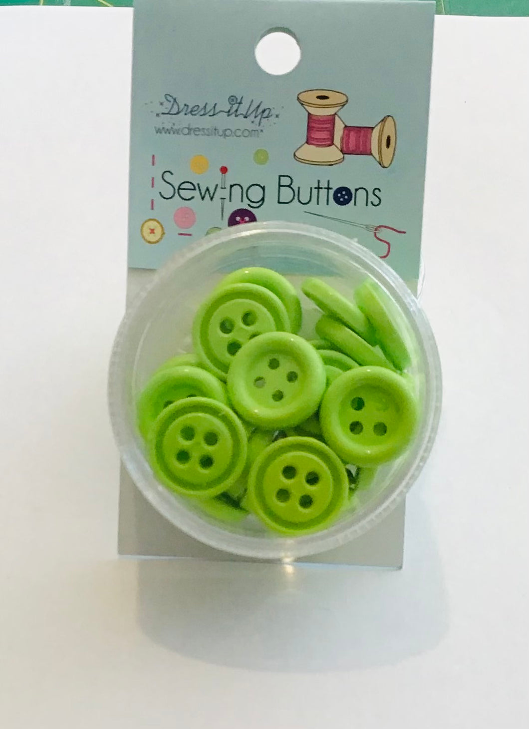 Dress It Up Button - Lime
