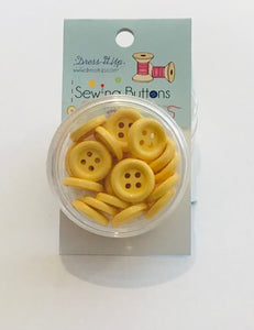 Dress It Up Button - Med Yellow