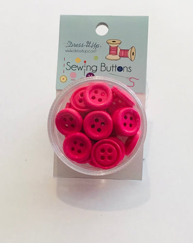 Dress It Up Button -Magenta