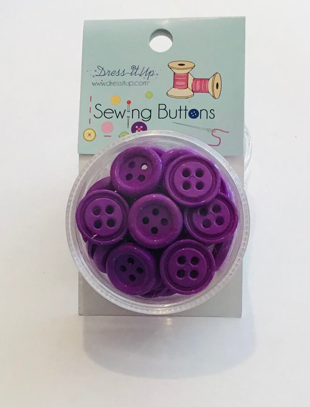 Dress It Up Button - Purple