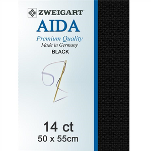 Aida Fat Q 14 Count Black
